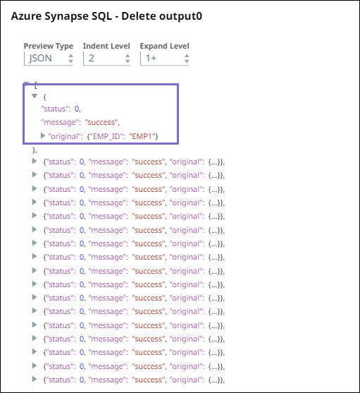 Delete Snap Output
