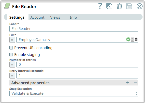 File Reader Configuration