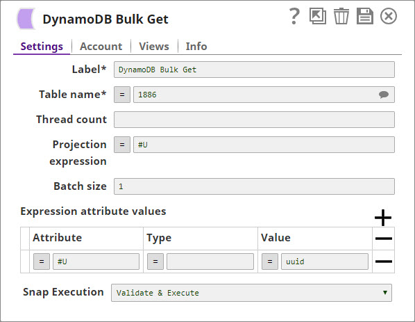Expression Attribute Values configuration example