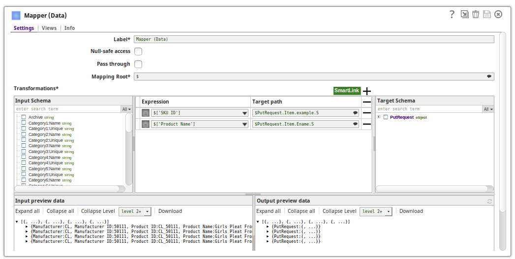Mapper configuration