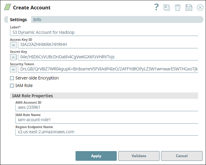 AWS S3 Dynamic Account