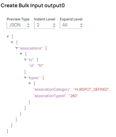 JSON Generator output