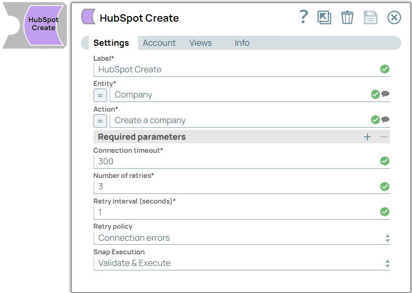 HubSpot Create Snap Overview