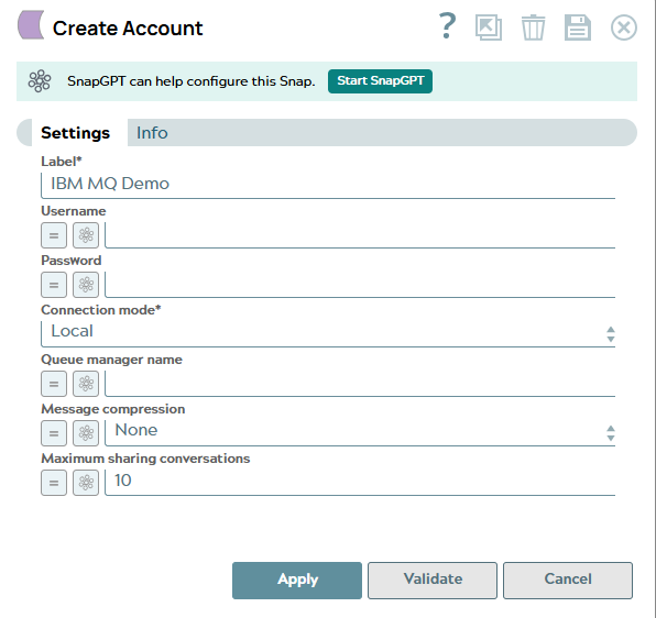 IBM MQ Account