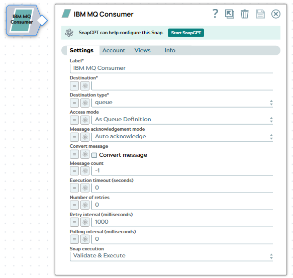 IBM MQ Consumer Snap