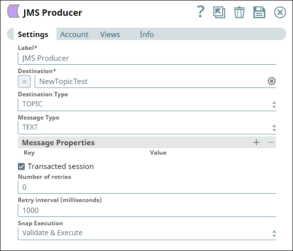 JMS Producer with Transacted Session