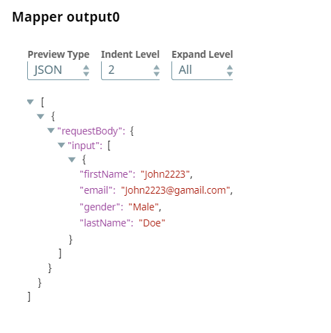 Mapper Snap output