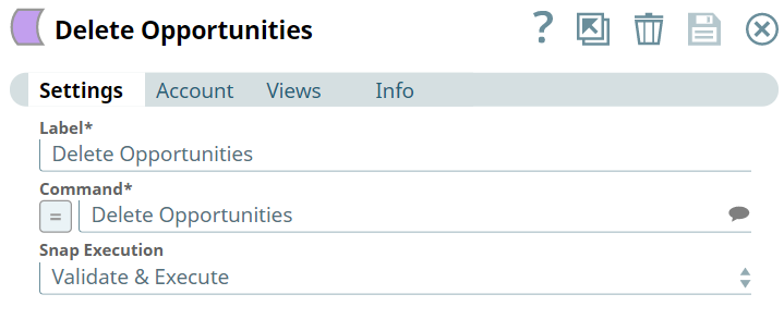 Delete Opportunities Input