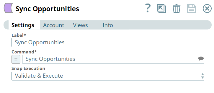 Sync Opportunity Input