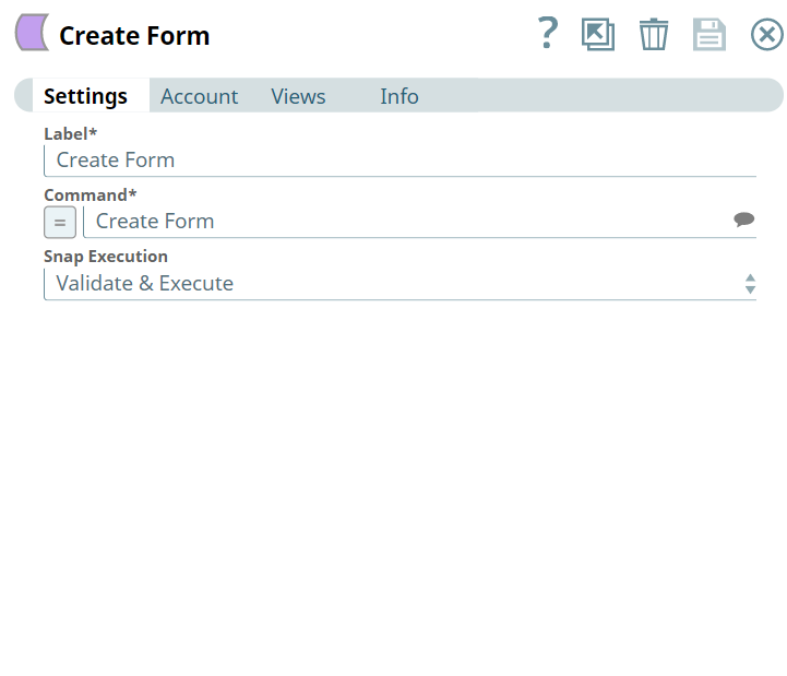 Asset Write Snap configuration