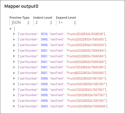 Mapper Snap Configuration - testField