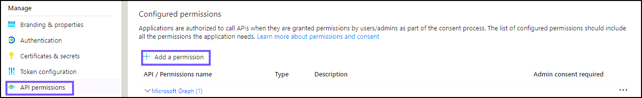 Add a permission