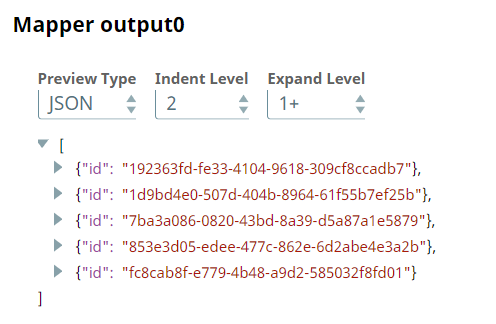 Mapper Snap output preview