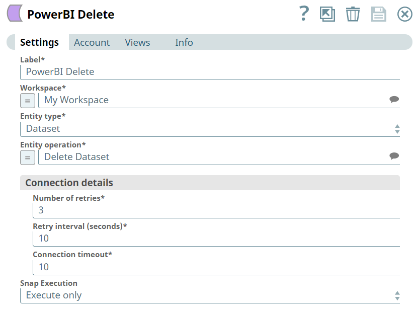 Power BI Delete Snap overview