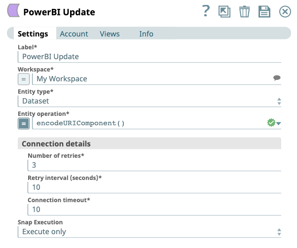 Power BI Update Snap overview