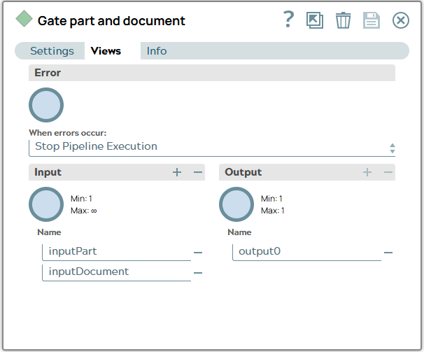 Views tab of Gate Snap.