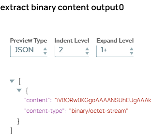 JSON output document of Mapper Snap.