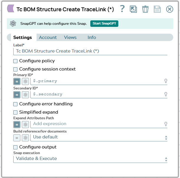 Settings tab of snap to show example values.