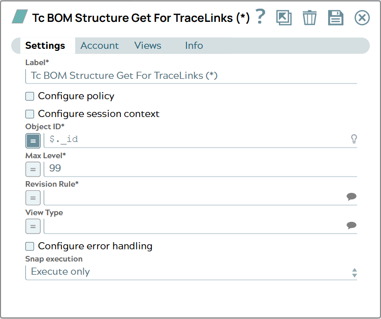 Settings tab of snap to show example values.