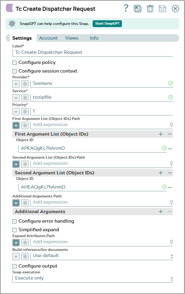 Settings tab of snap to show example values.