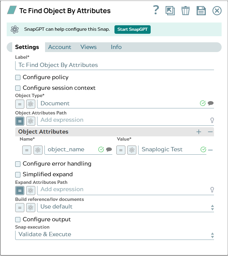 Settings tab of snap to show example values.