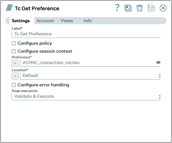 Settings tab of snap to show example values.