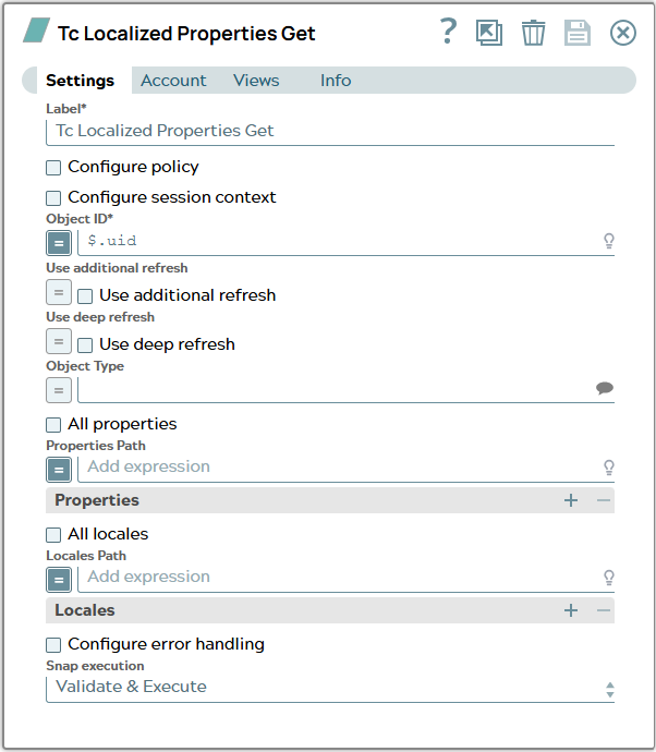 Settings tab of snap to show example values.