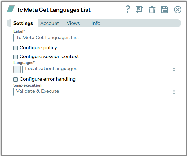 Settings tab of snap to show example values.