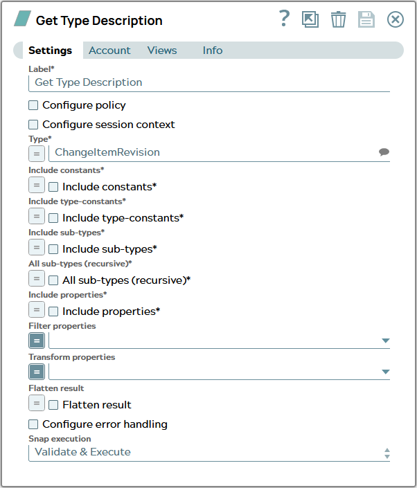 Settings tab of snap to show example values.