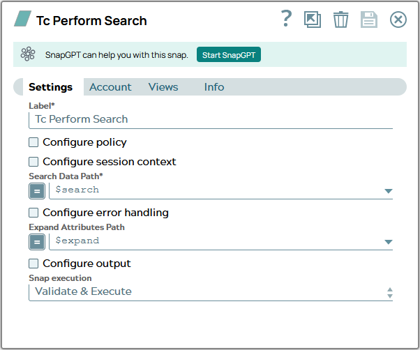 Settings tab of snap to show example values.