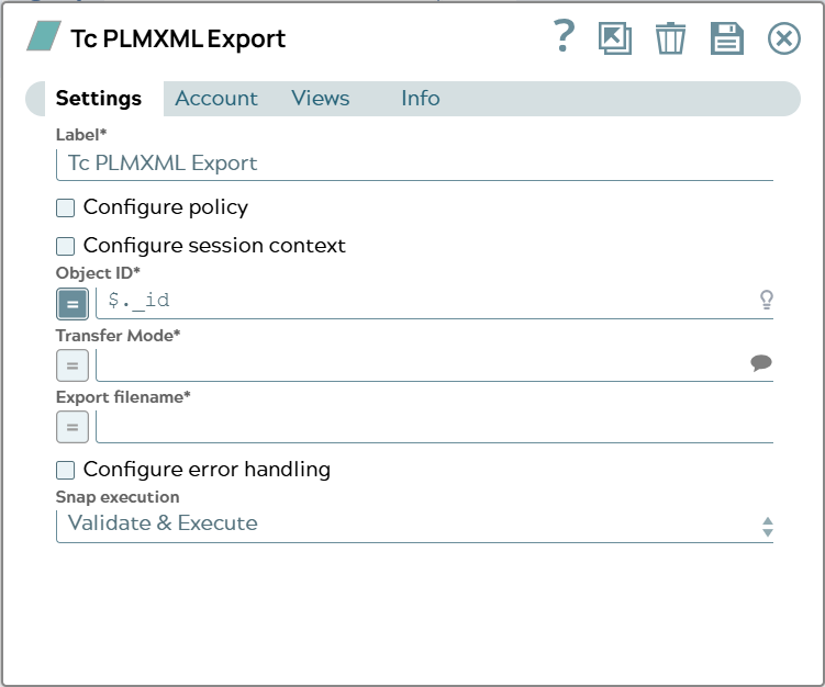 Settings tab of snap to show example values.