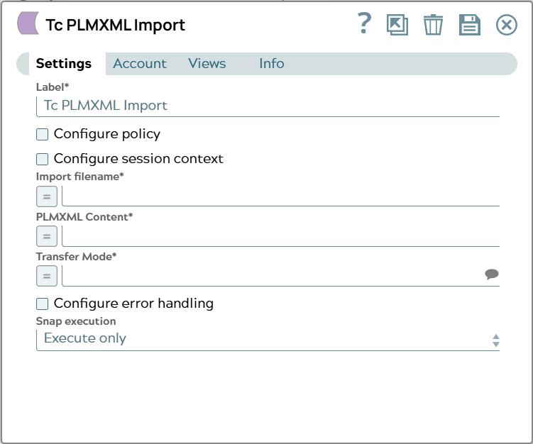 Settings tab of snap to show example values.