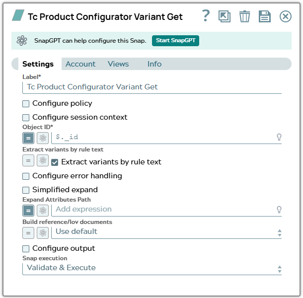 Settings tab of snap to show example values.