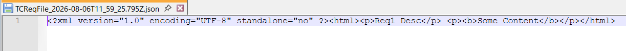 File opened in Notepad.