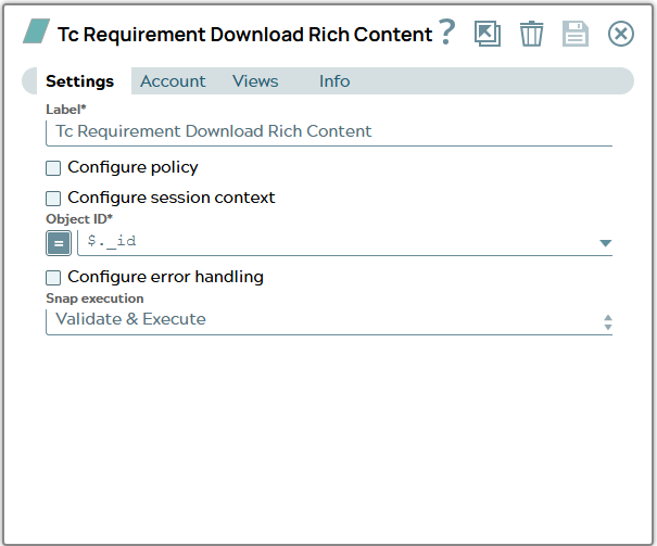 Settings tab of snap to show example values.
