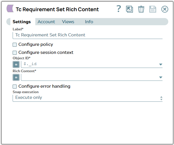 Settings tab of snap to show example values.
