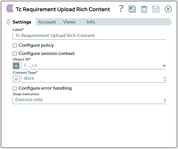 Settings tab of snap to show example values.