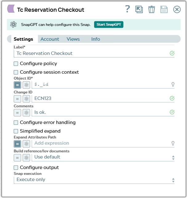 Settings tab of snap to show example values.