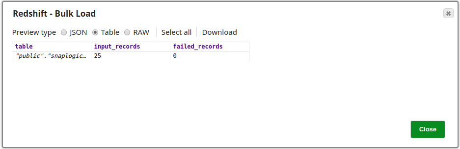 Twitter Query Output Preview