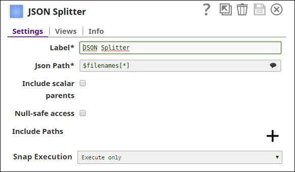 Unload with Splitter Pipeline