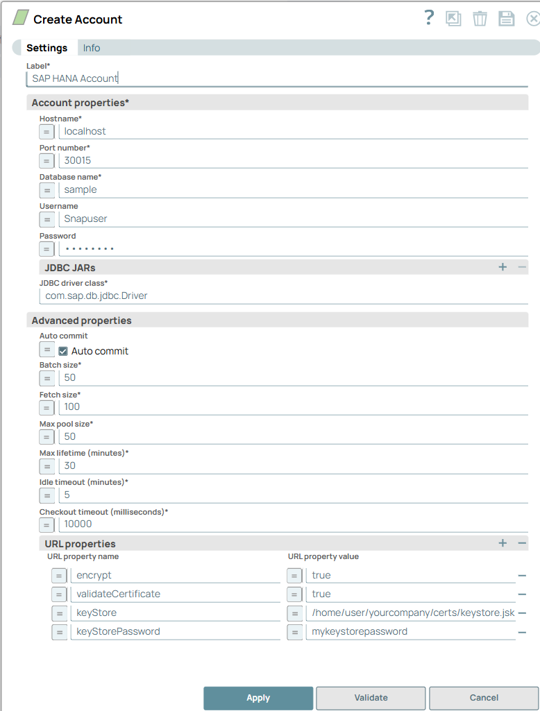 SSL-in-SAP-HANA-account