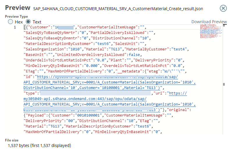 File Writer Snap output