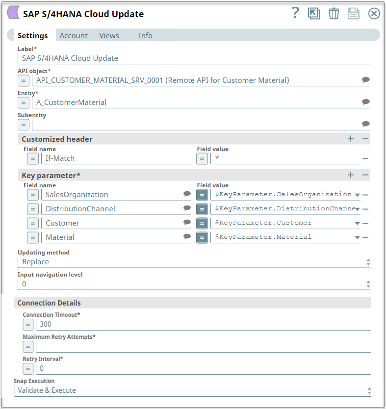 Cloud Update Snap configuration
