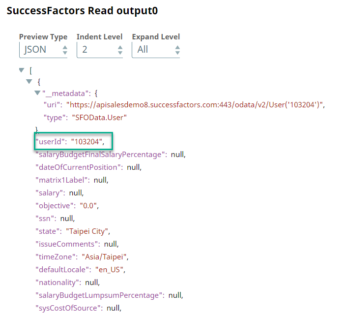 Fetching User Details from SuccessFactors