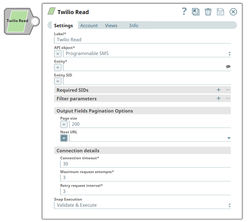 Twilio Read Snap overview