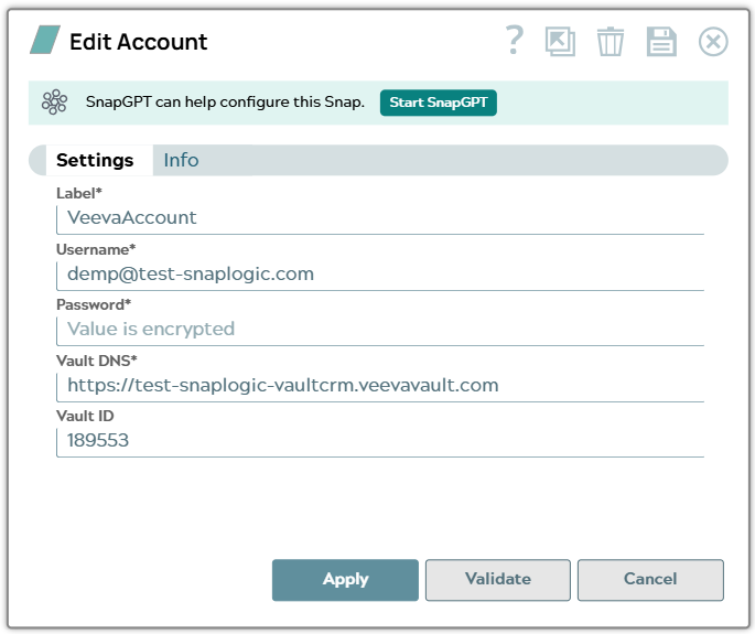 Veeva Vault Account