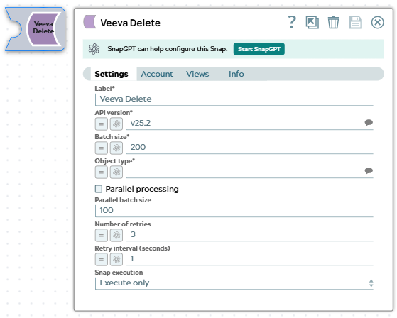 Veeva Delete Snap overview