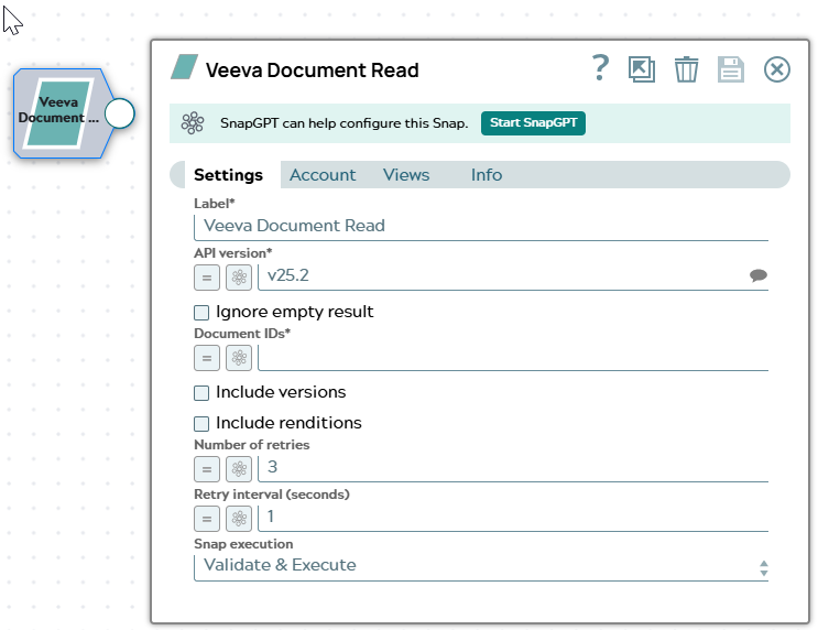 Veeva Document Read Snap overview