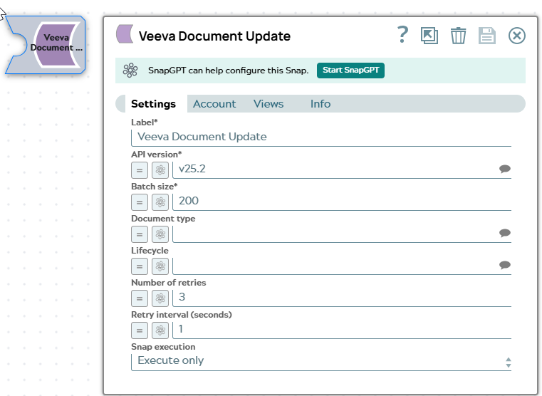 Veeva Document Update Snap overview