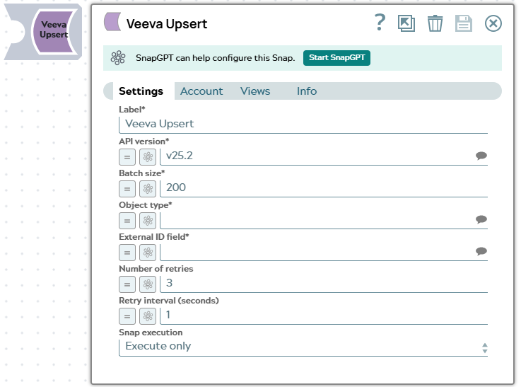 Veeva Upsert Snap overview